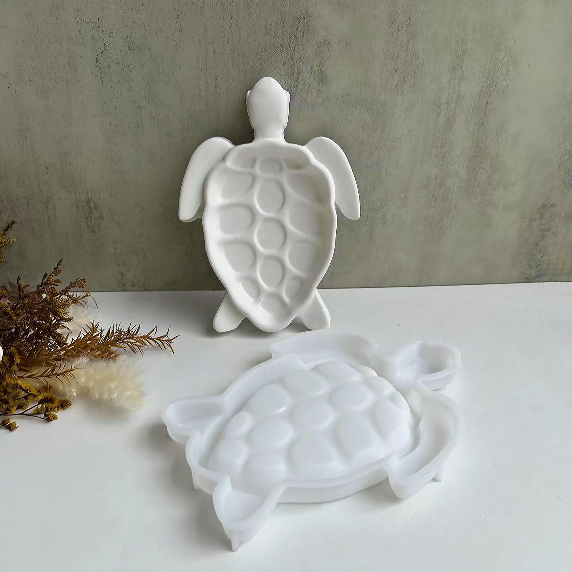 Egurs Plaster Mold Concrete Pan, Turtle Shape : : Arts & Crafts