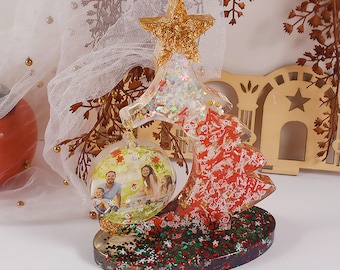 3 Pièces Moulle Silicone Resine De Noël, Epoxy Bijoux Moule