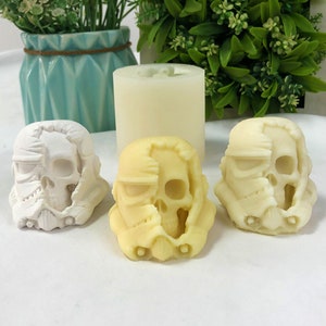 Skull Silicone Mold,Skull Scented Candles Mold,Concrete Cement Skull Plaster Mold,Halloween Skull Mold,Skull Mold For Epoxy Resin 230926