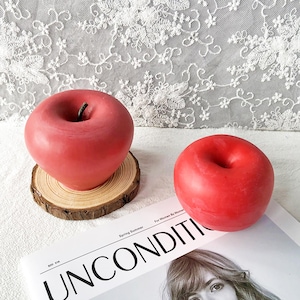Apple Candles Silicone Mold,Wax Candles Making Mold,Concrete Plaster Apple Mold,Epoxy Resin Fruit Mold 232105