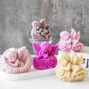 Angel Baby Candles Silicone Mold,Concrete Plaster Angel Mold,Epoxy Resin Angel Baby Mold,Wax Candles Silicon Mold,Handmade Soap Mold 232041