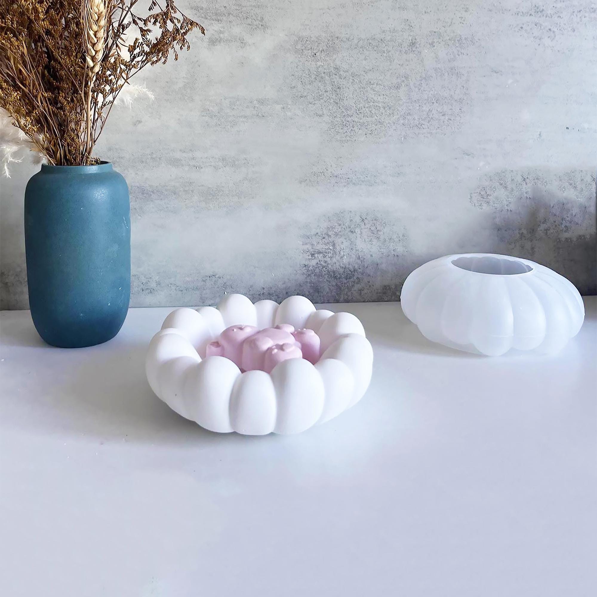 1 Pieza Molde De Bandeja De Silicona Para Hacer Por Sí Mismo, Moldes De Bandeja Redonda De