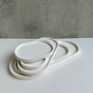 Multiple Size Oval Tray Silicone Mold,Concrete Plaster Tray Mold,Epoxy Resin Oval Plate Mold,Jewelry Tray Trinket Tray Silicon Mold 221272