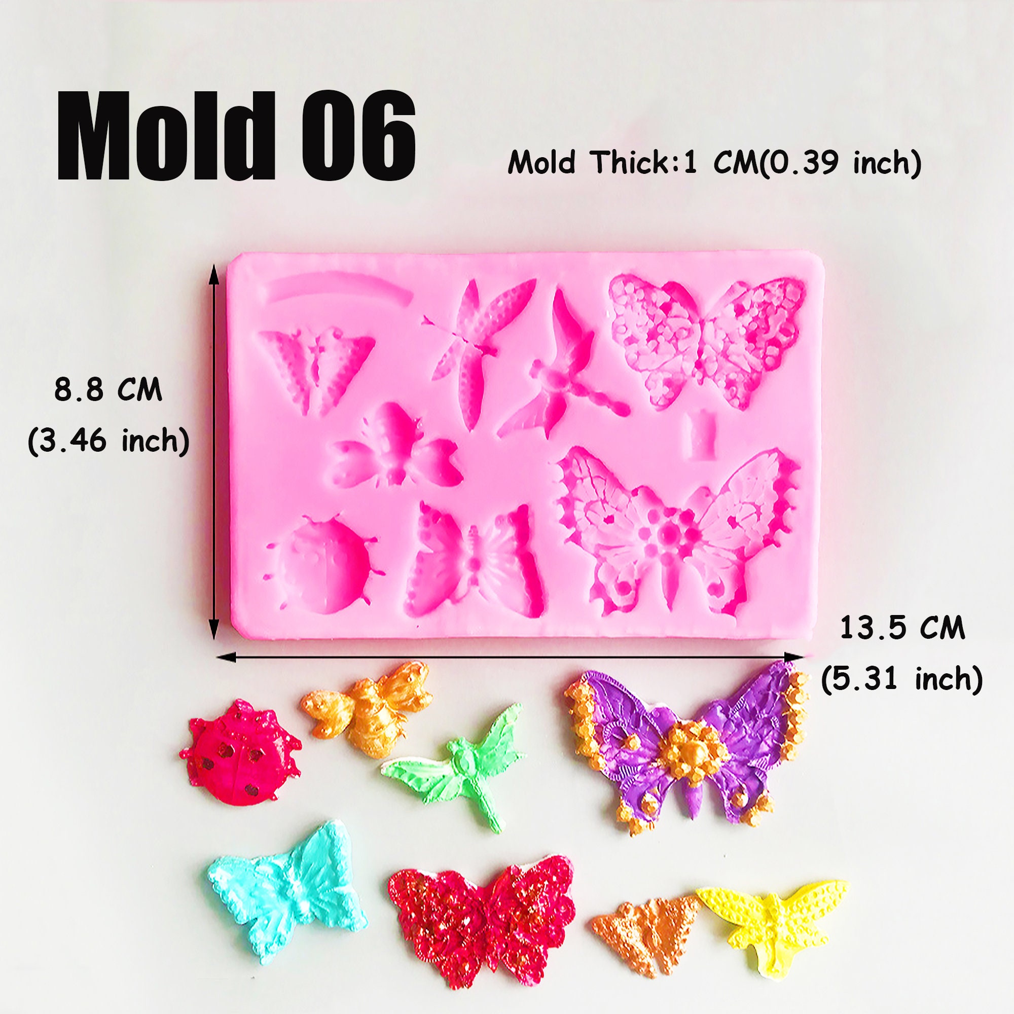 Moules En Silicone En Forme De Papillon Pour Bougies Parfumées