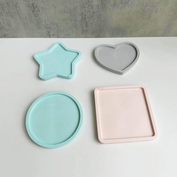 Stampo in silicone per colata fai da te, in resina epossidica, rotondo, quadrato e ottagonale, per sottobicchieri,progetti fai da te, portacandele(15 pezzi