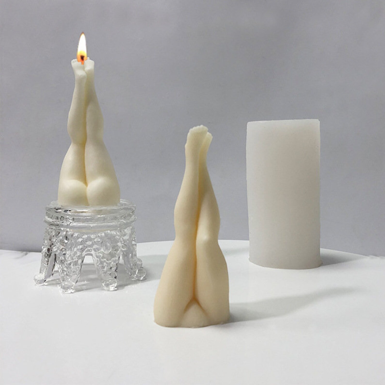Female Legs Candles Moldfemale Body Candles Silicone Etsy