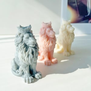 Lion Candles Silicone Mold,Animal Wax Candles Silicon Mold,Concrete Plaster Lion Mold,Lion Scented Candles Making Silicon Mold 231851