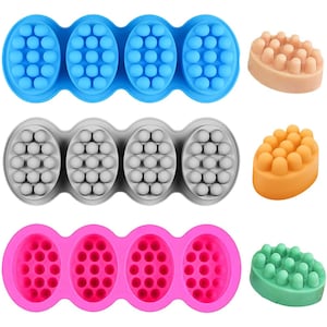 Silicone Massage Soap Mold,Oval Massage Soap Bar Making Mold,Homemade Soap Loaf Mold,Custom Silicone Mold For Soap Making 250057