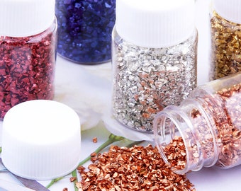 Colorful Glass Particles,Frosted Glass Small Stones,Fillers For Epoxy Resin,Glass Particles For Resin Craft,Jewelry,Coaster Making 290089