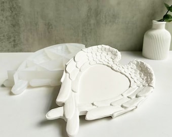 Moule Silicone Cœur Avec Ailes, 39cm – Idéal Pour Pâte Polymère, Fimo, Plâtre Et Créations DIY