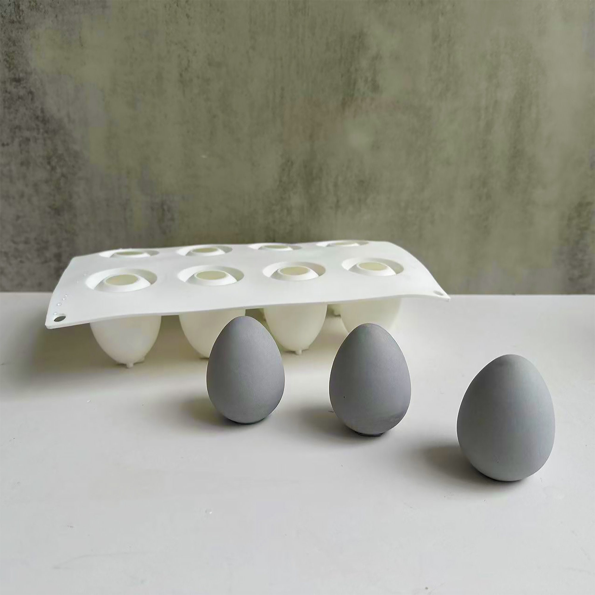 2 Pieces 6 Cups Egg Holder Silicone Resin Mold Egg Tray Rack Organizer Epoxy Silicone Casting Molds for Fridge, Refrigerator, Kitchen, Pantry, 3D