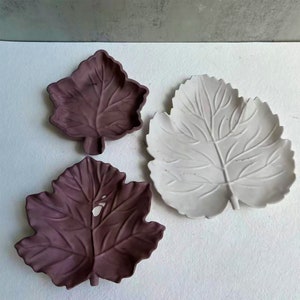 Leaf Tray Silicone Mold,Concrete Plaster Dish Mold,Epoxy Resin Leaf Tray Mold,3 Styles Hemp Leaf Shaped Coaster Silicon Mold 221253