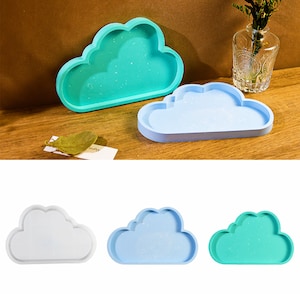Cloud Shape Tray Silicone Mold,Concrete Plaster Trinket Tray Silicon Mold,Epoxy Resin Jewelry Tray Mold,UV Resin Cloud Plate Mold 221410