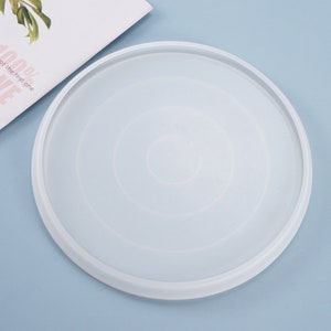 Round Tray Plate Resin Mold Dish Silicone Molds Epoxy Resin Craft Mould Desktop Decoration Tray Moulds For DIY Making 221023