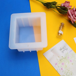 Soap Molds 6 inch Silicone Slab Mold Square DIY Handmade Loaf Mould