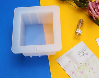 500ML Capacity Square Soap Silicone Mold,Bread Soap Mold,4 inch Cube Mold,Square Soap Loaf Mold,Soap Bar Mold,Handmade Soap Mold 250172
