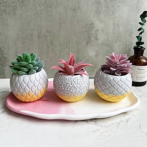 Sphere Flower Pot Silicone Mold,Concrete Plaster Flowerpot Mold,Epoxy Resin Succulent Pot Mold,Cement Candle Cup Silicon Mold 222153