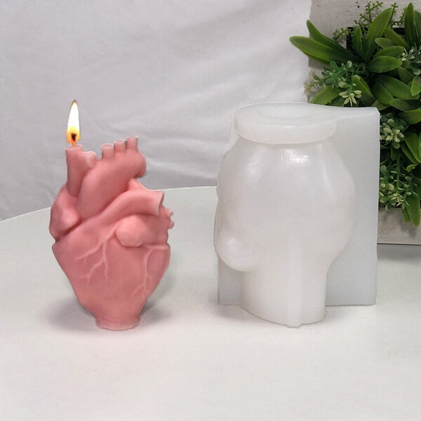 Human Heart Organ Candles Mold,Body Heart Silicone Mold,Homemade Candles Mold,Soap Mold,Decorative Candles Mold,Aromatherapy Mold 230180