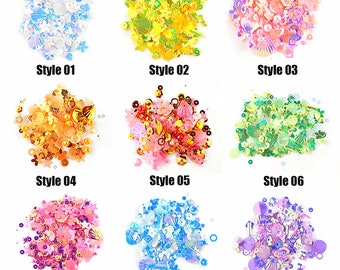 Colorful Series Mixed Filler For Resin Craft,Resin Mold Fillers,Nail Art Mixed Filler,Sequins For Silicone Mold 290082