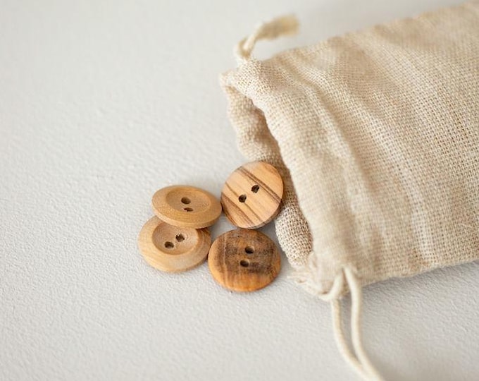 Featured listing image: Olive tree buttons (6 pcs)