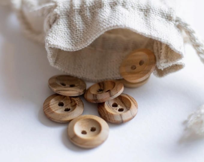 Featured listing image: Olive tree buttons (6 pcs)