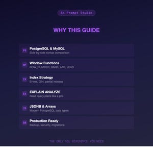 Guida di riferimento rapido SQL / PostgreSQL, MySQL, DBA (PDF di 44 pagine) immagine 4