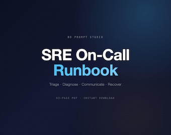 Playbook SRE en beschikbaarheid bij incidenten | Triage, diagnosticeer, communiceer en herstel | Direct downloaden