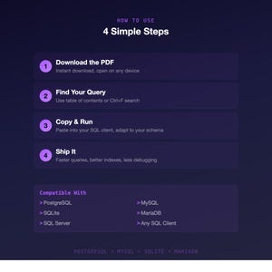 Guida di riferimento rapido SQL / PostgreSQL, MySQL, DBA (PDF di 44 pagine) immagine 7