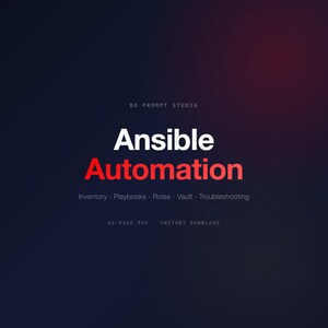 Guía rápida de automatización con Ansible / Inventario, Playbooks, Roles, Vault, Solución de problemas / Descarga instantánea
