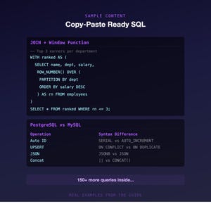 Guida di riferimento rapido SQL / PostgreSQL, MySQL, DBA (PDF di 44 pagine) immagine 3