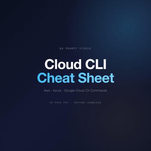 Guía rápida de la CLI de AWS, Azure y Google Cloud / Comandos, parámetros, ejemplos / Descarga instantánea