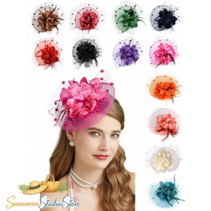 Fascinators Hats Women Tea Party - Etsy display picture 1