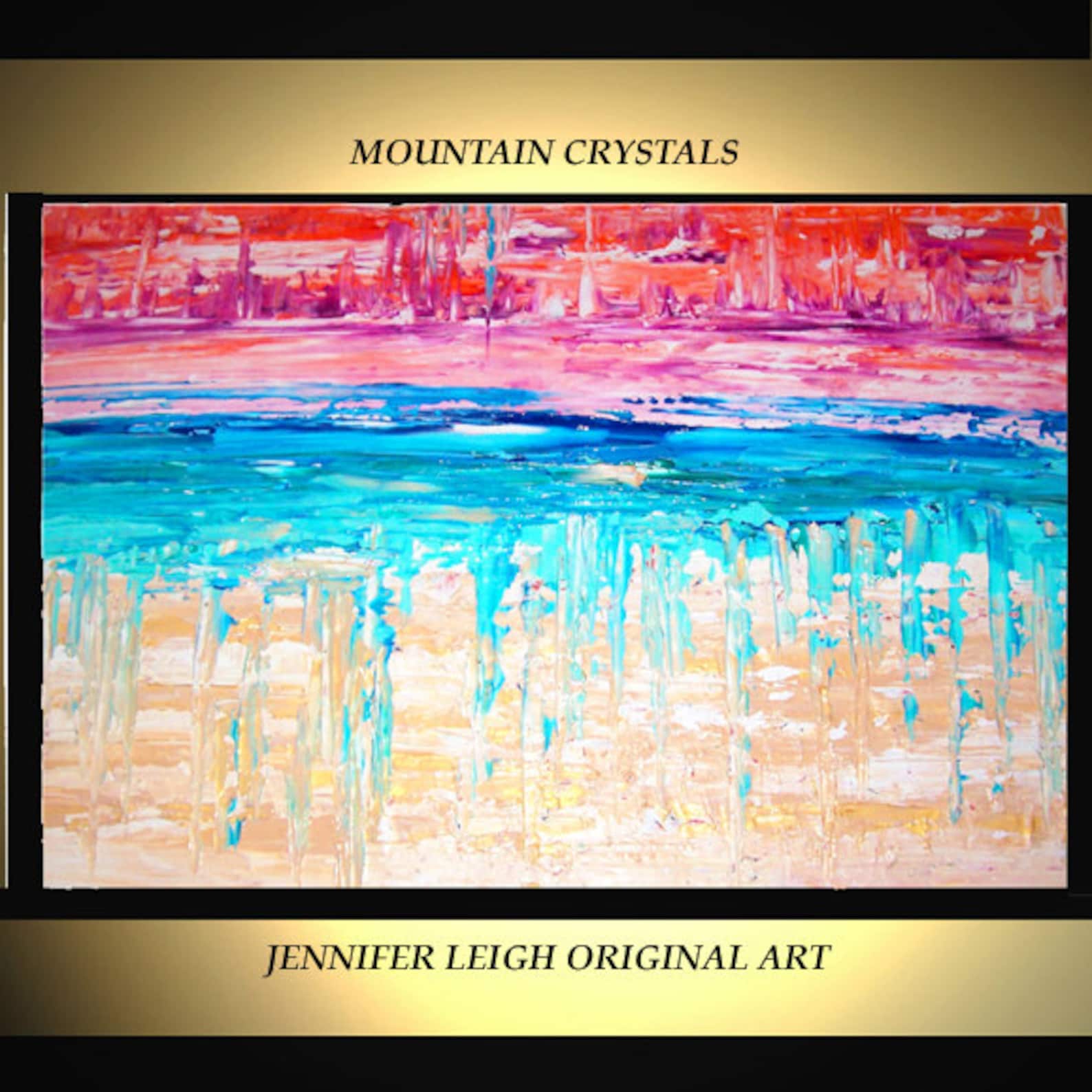 Original Large Abstract Painting Modern Contemporary Canvas Art Tan ...