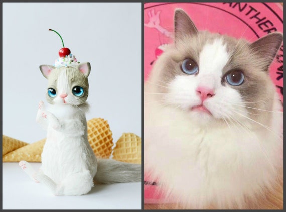 cat art doll