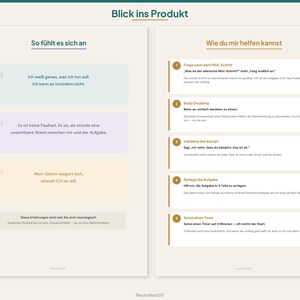 Explication des dysfonctionnements exécutifs | Cartes de communication sur le TDAH | Infographie sur la neurodivergence, les familles et les écoles (allemand) image 3