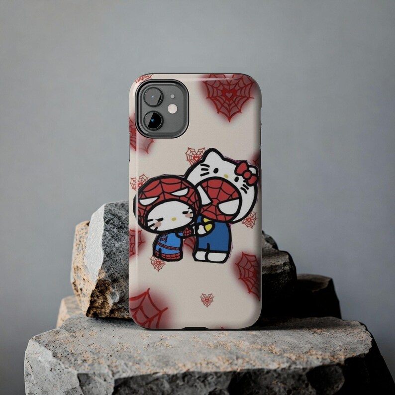 Kopie der Hello Kitty x Batman Pixel Art Handyhülle | Robuste Handyhülle Bild 5