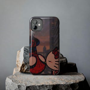 Funda para teléfono Hello Kitty x Spider-Man Kiss / Funda resistente para teléfono imagen 5