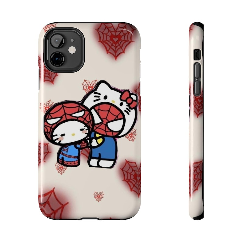 Kopie der Hello Kitty x Batman Pixel Art Handyhülle | Robuste Handyhülle Bild 1