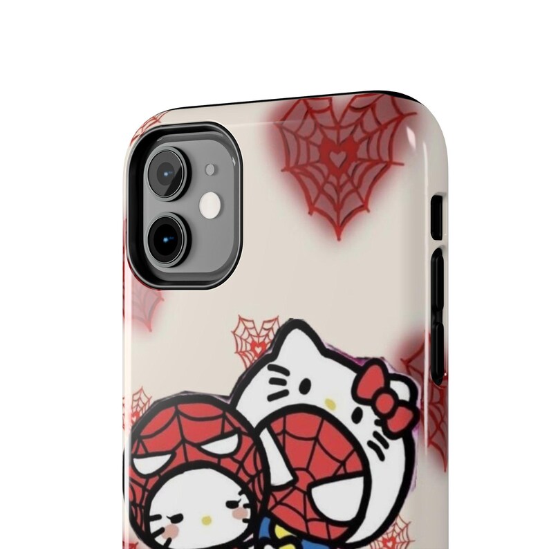Kopie der Hello Kitty x Batman Pixel Art Handyhülle | Robuste Handyhülle Bild 4