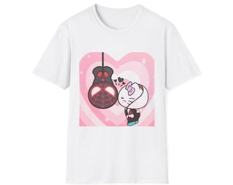 Süße Katze küsst Darth Vader Herz T-Shirt | Süßes Star Wars Mashup