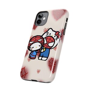 Kopie der Hello Kitty x Batman Pixel Art Handyhülle | Robuste Handyhülle Bild 3