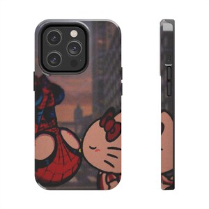 Funda para teléfono Hello Kitty x Spider-Man Kiss / Funda resistente para teléfono imagen 7