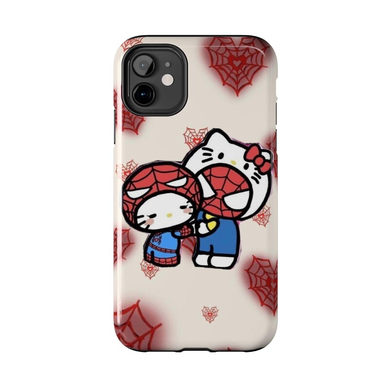 Kopie der Hello Kitty x Batman Pixel Art Handyhülle | Robuste Handyhülle Bild 2