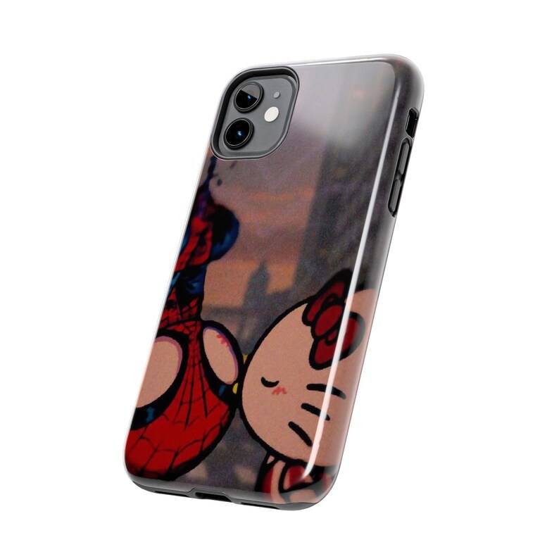 Funda para teléfono Hello Kitty x Spider-Man Kiss / Funda resistente para teléfono imagen 3