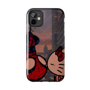 Funda para teléfono Hello Kitty x Spider-Man Kiss / Funda resistente para teléfono imagen 2