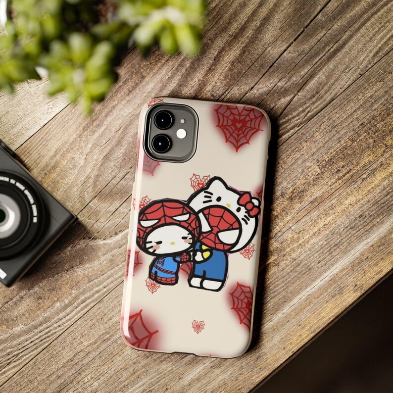 Kopie der Hello Kitty x Batman Pixel Art Handyhülle | Robuste Handyhülle Bild 6