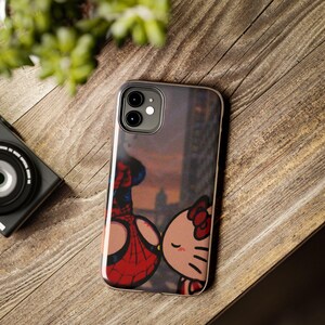 Funda para teléfono Hello Kitty x Spider-Man Kiss / Funda resistente para teléfono imagen 6