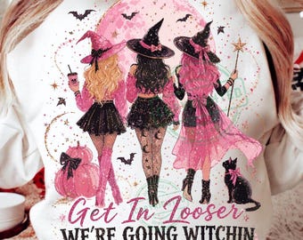 Witch Png Design,  Spooky Season Glitter Art, Halloween Sublimation Png, Retro Halloween Shirt Png, Witchy Salem Png, Spooky Season