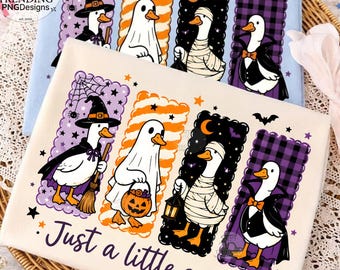 Halloween Goose PNG, Just a Spooky Goose-Y png, Preppy Ghost Goose Design, Silly Goose, Spooky Season Sublimation, Halloween Ghost Goose png
