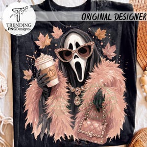 Glam Ghost Png, Preppy Ghost Png, Boujee Png, Bling Design, Leopard Print Png, Ghost Graphic, Halloween Designs, Spooky Graphic